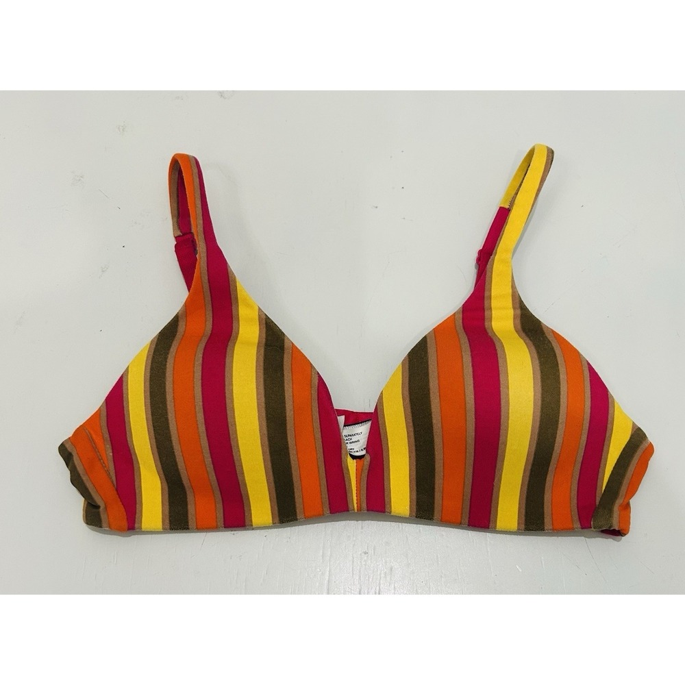 Victoria's Secret Womens Body By Victoria Ipex Wireless Bra 32A Colorful Striped